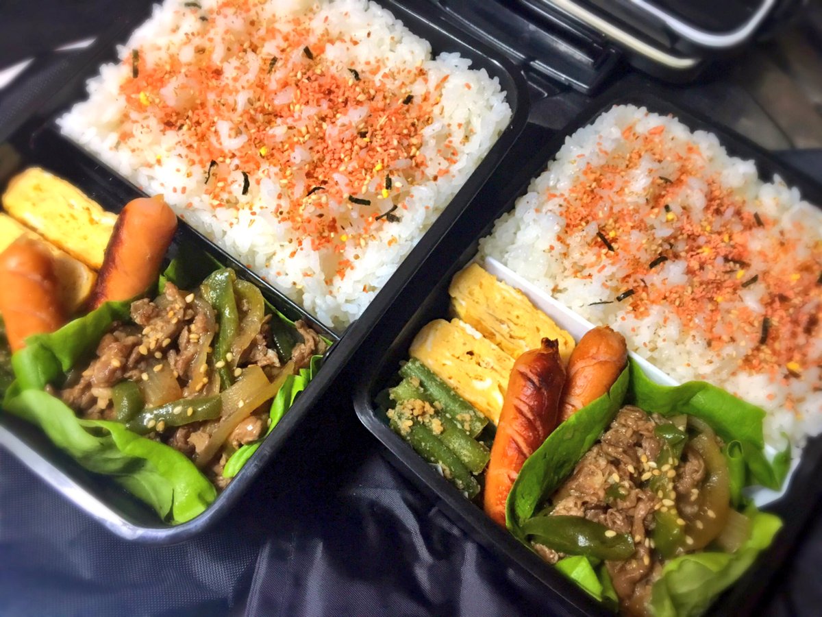 おべんと主婦 Sur Twitter 引っ越しがあって 少しの間家事お休みしてました 昨日からまた再開 彼氏 弟 との3人暮らしが始まりました 男2人と私の分のご飯 とお弁当 牛焼き肉 ウインナー インゲンの胡麻和え 卵焼き お腹ペコリン部 お弁当