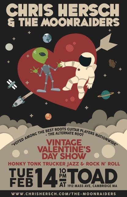 TOADCambridge's tweet photo. End #ValentinesDay on a high note with honkey tonk jazz & rock 'n' roll love songs by #ChrisHersch & The MoonRaiders!
See you soon! #cambMA https://t.co/WU2vp5RnD6
