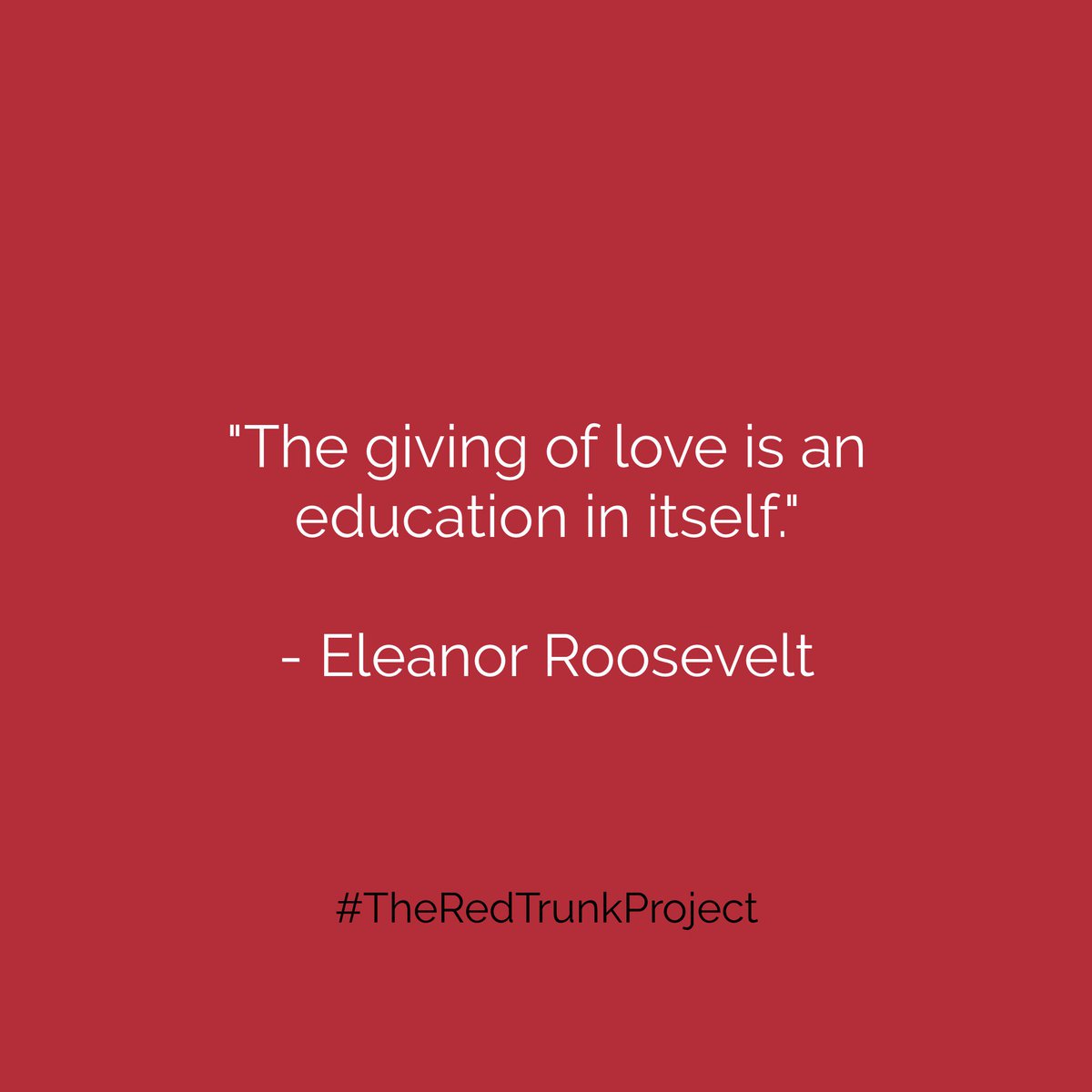 Red_Trunk's tweet image. The expression of #love and #understanding can teach so much. Happy Valentine’s Day from #RedTrunkProject