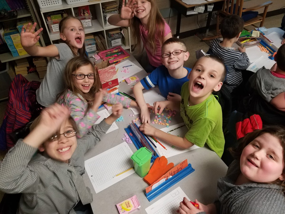 #eyleracs Fun times graphing our conversation hearts!