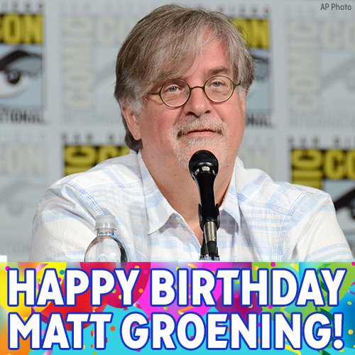 Happy 63rd birthday, Matt Groening! 