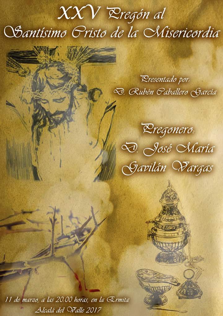 XXV Pregón a nuestro sagrado titular.