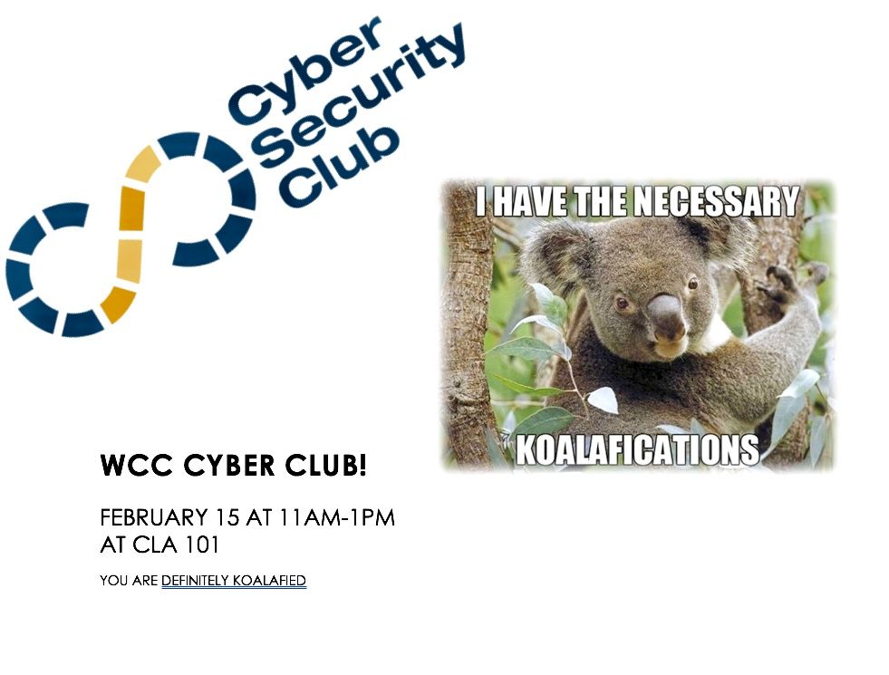 Tomorrow there will be club from 11-1 @ CLA 101! Catch us there, HOW BOUT DAH