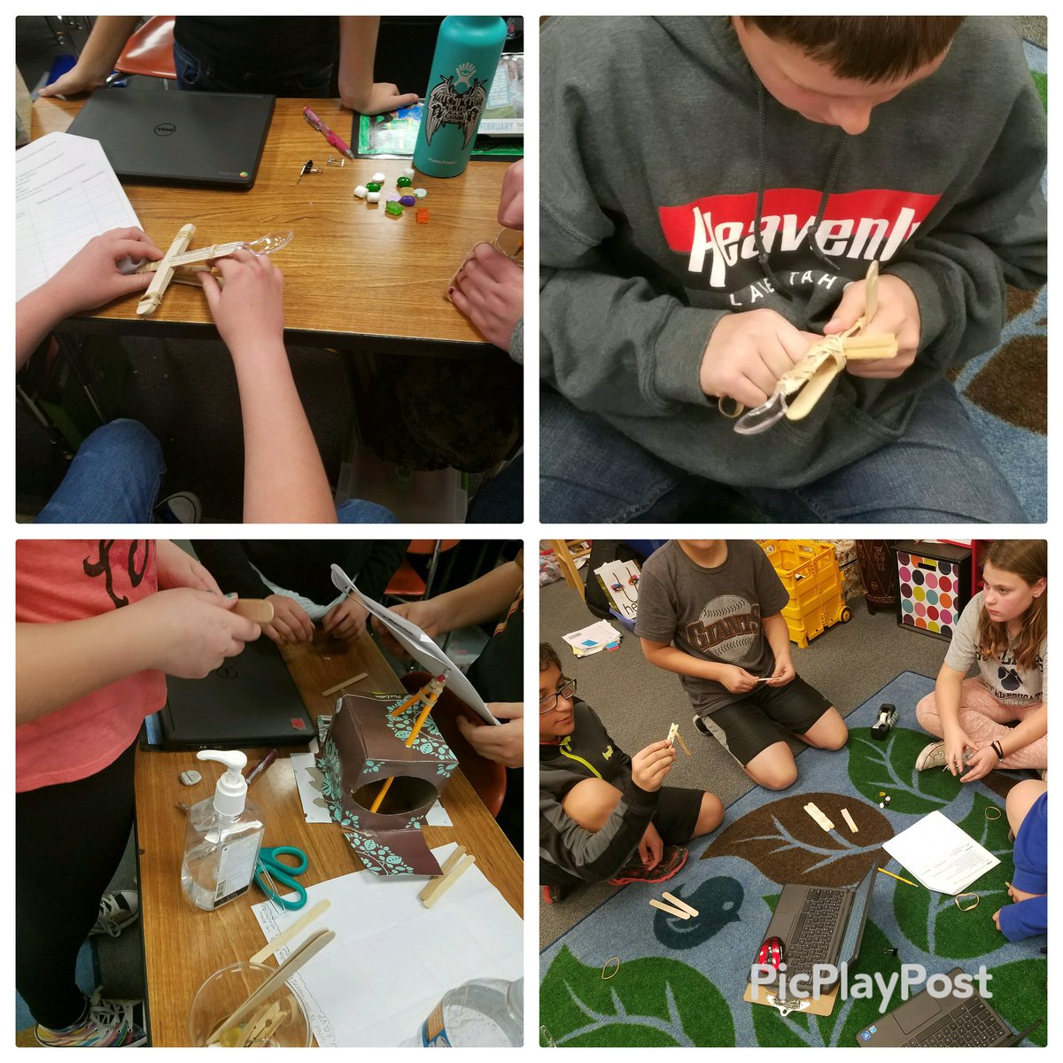 They are ❤ing the #stem Valentine Catapult Challenge <a href="/jseroadrunners/">John Swett Elementary</a> #dreambig #teamkid #funin5th