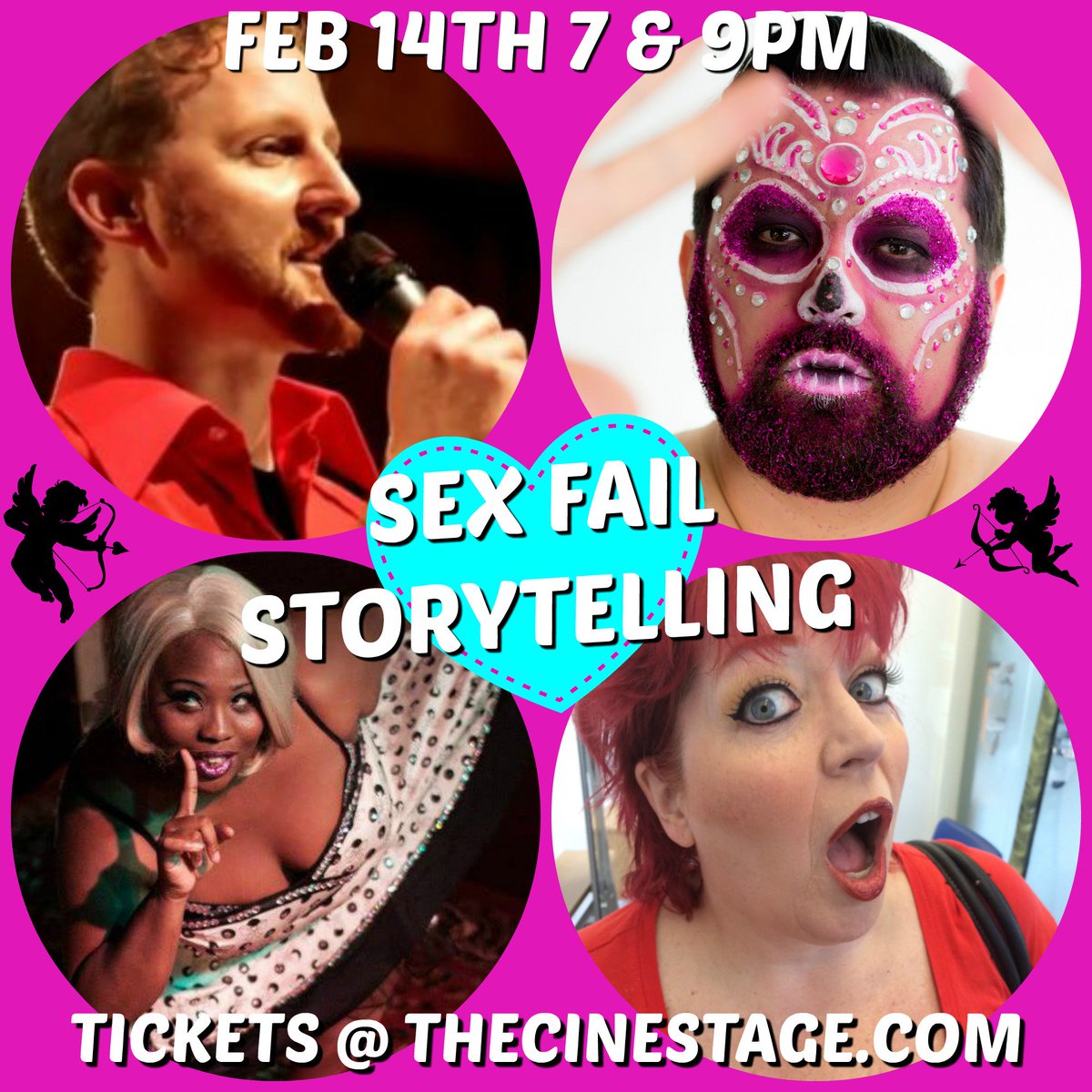 TeamWonderDave's tweet photo. Tonight #sexfail #storytelling @TheCinestage limited tickets still available online until 6pm. After that cash at the door. https://t.co/gQgGVAHMeQ