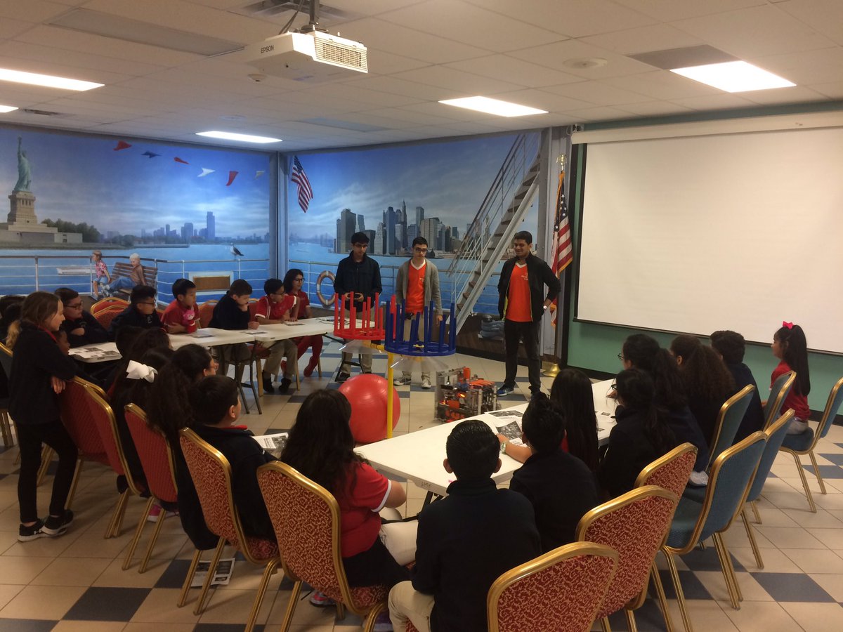 Catch the Orange MoHawk Warriors at <a href="/hpsexcellence/">Harmony Excellence</a> today! Teaching elementary kids about robotics and  FTC competitions! #omgrobots #hisdftc