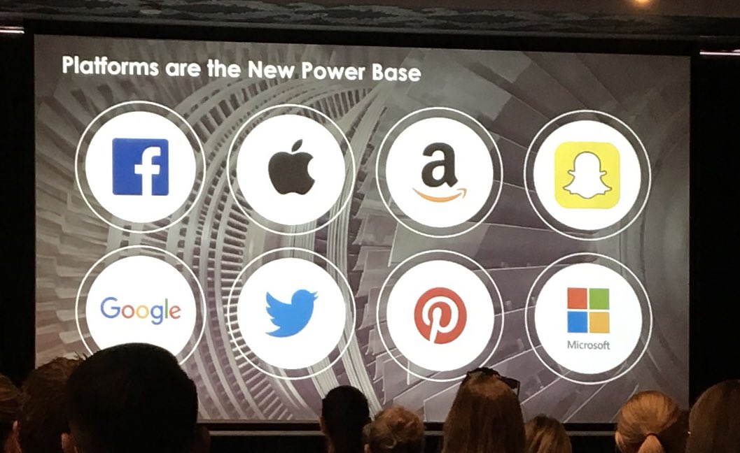 mo_far's tweet image. In just a few years platform economy has disrupted the established forces like cable news and traditional publishers #rmtt17 @gjmanas