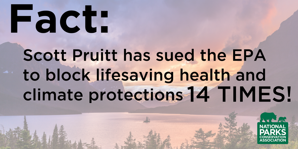 NPCA's tweet photo. More than a MILLION Americans signed petitions opposing #RejectPruitt. Tell your senator to vote NO on Pruitt. https://t.co/vzE5f1gb8p https://t.co/LfXkZHExIn