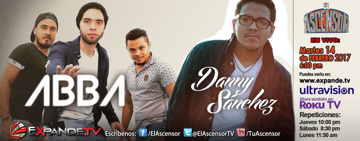 ElAscensorTV's tweet photo. Hoy tenemos programa en vivo con @abbagru y #DannySanchez quienes nos visitan desde Colombia, 6pm nos vemos https://t.co/oy24ivQxea