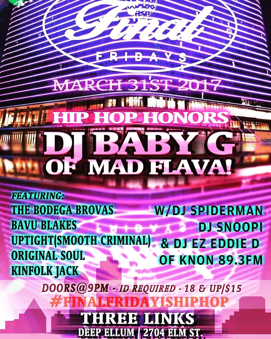 ATeemInc's tweet photo. #FinalFridayIsHipHop Returns March31st https://t.co/rLeG8gbBoO