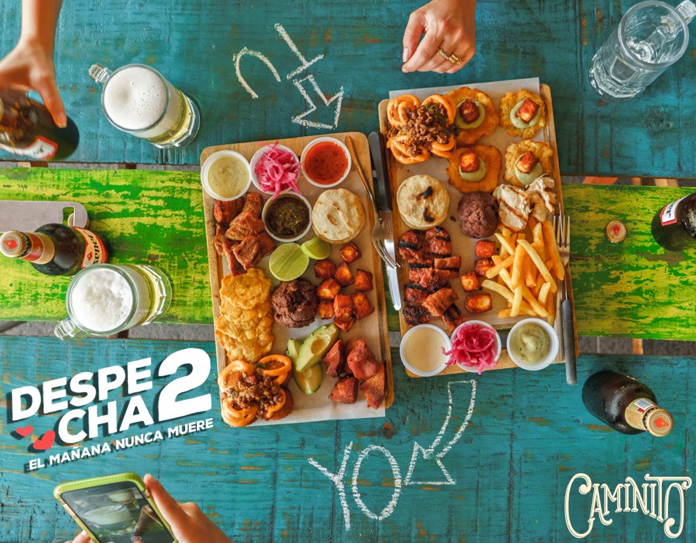 CAMINITOCHOCOS's tweet photo. Date una vuelta por Caminito y disfruta la promoción de 1 picada rebárbara + 1 rebarbarita + 4 Pilsener = $19.95. #Despecha2 #Caminito https://t.co/L3lQwpLKKA