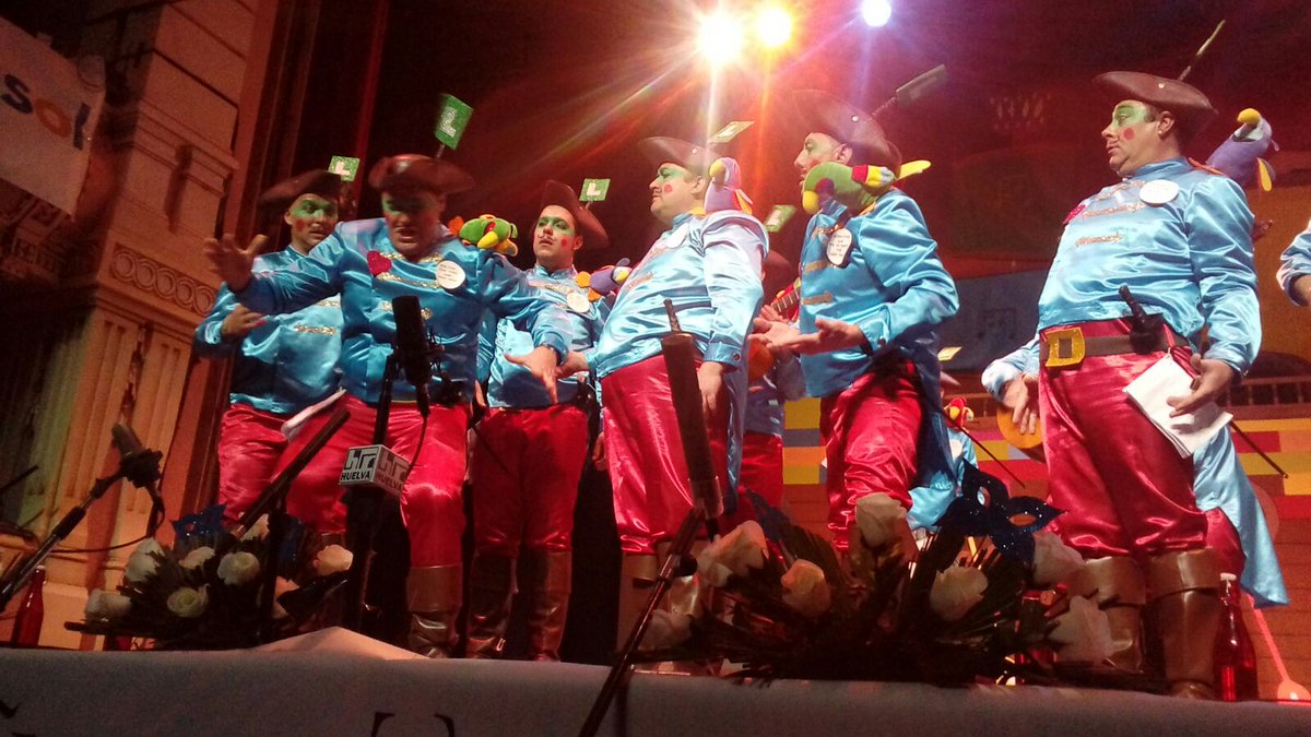 Volvemos del descanso al #GranTeatroHuelva con la murga #Inseguramenteporprimeravez de #Huelva #CarnavalColombino2017 @soloHuelvaRadio