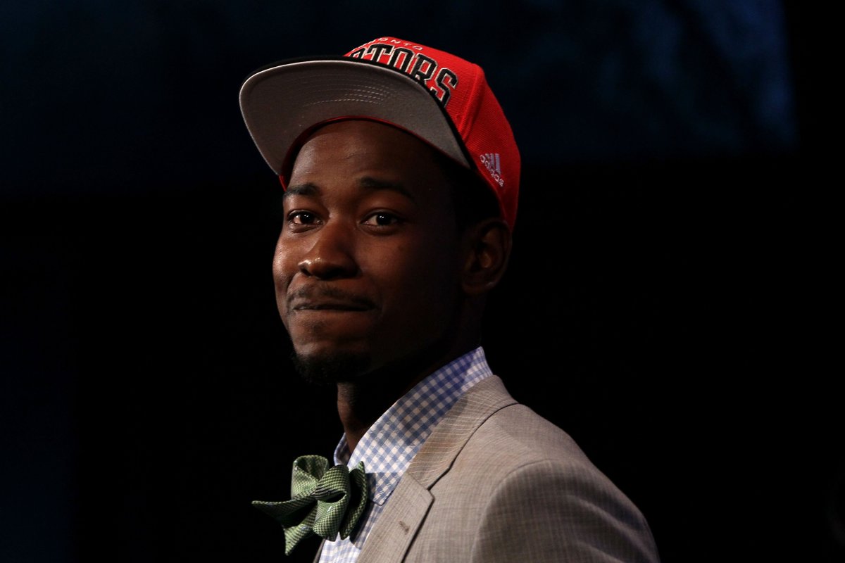 Our #8 pick, Slam Dunk Champ &amp; that 51p game. Thanks for all the memories <a href="/TFlight31/">Terrence Ross</a>, it was a fun 5 years. #WeTheNorth