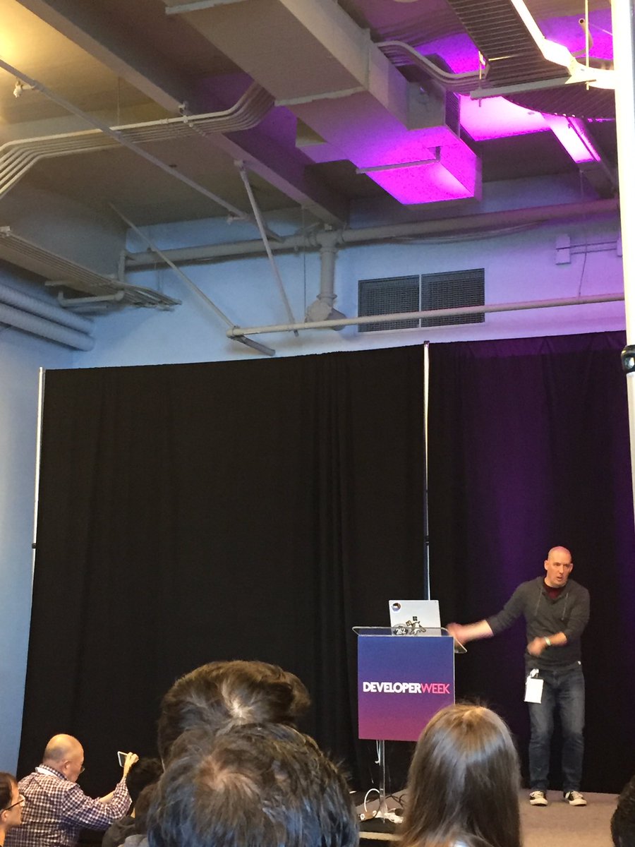 nikiraur's tweet photo. #DevWeek17 Learning about interacting with humans using Microsoft Bot Framework and cognitive services https://t.co/kHeNdL88Kv