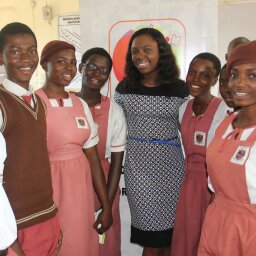 inventproject's tweet image. @bellatorera Seyi BELLA with mentees at Birrel Senior Secondary School Yaba #inventproject @AkinwunmiAmbode