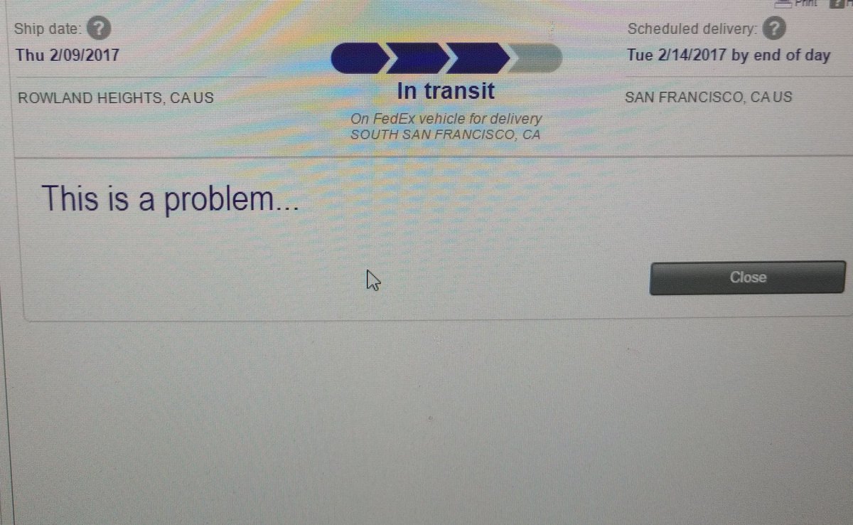 Wtf does this mean, <a href="/FedEx/">FedEx</a> ? I try to Hold at Location and you give me this?? Yes there IS a problem!