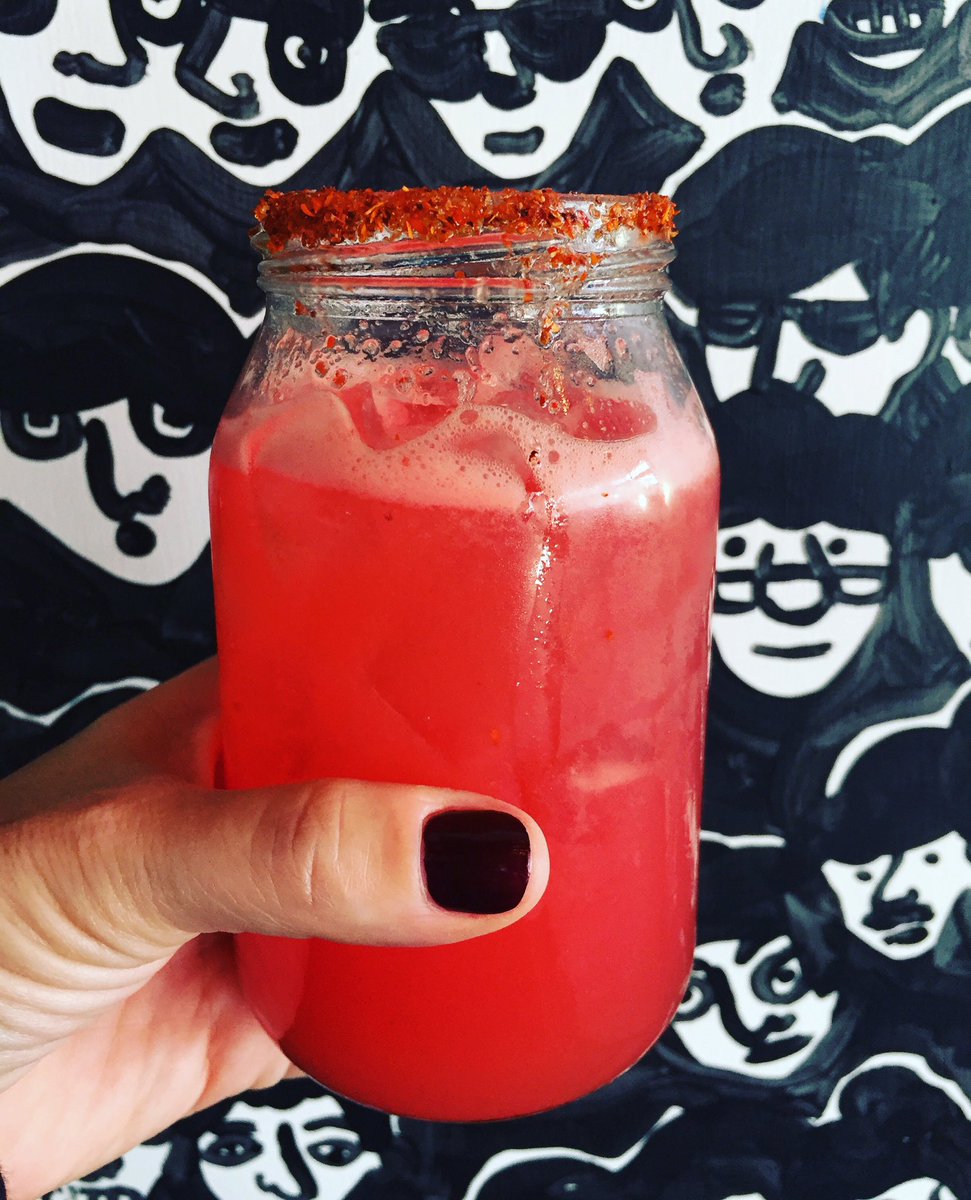 Cucharahouston's tweet photo. Watermelon is the most appropriate flavor for Valentine's margaritas! #BlameAmado l#MexicoCityInHouston #FreshIngredientsAlways https://t.co/pVA6OWnxoi