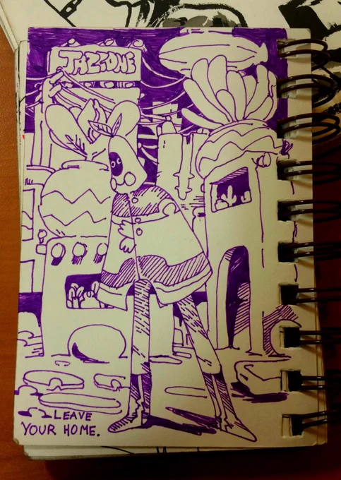 yesterday a dog I live with met a skunk and now my house is stinky so I am drawing in a subway sandwich shop 