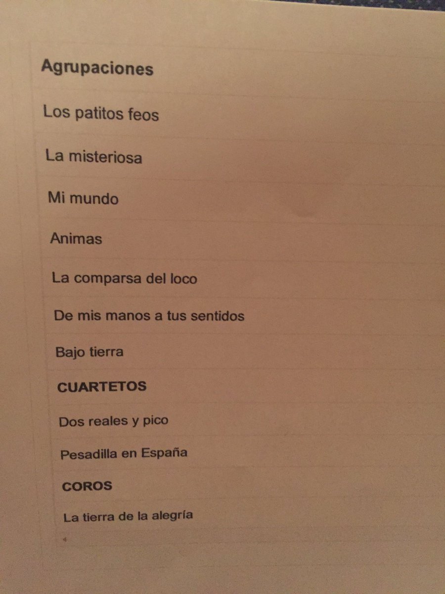 CordobaCalifato's tweet image. Estas son las agrupaciones qué pasan el corte!! Enhorabuena a todas ellas, nos vemos el viernes! #CoaCor