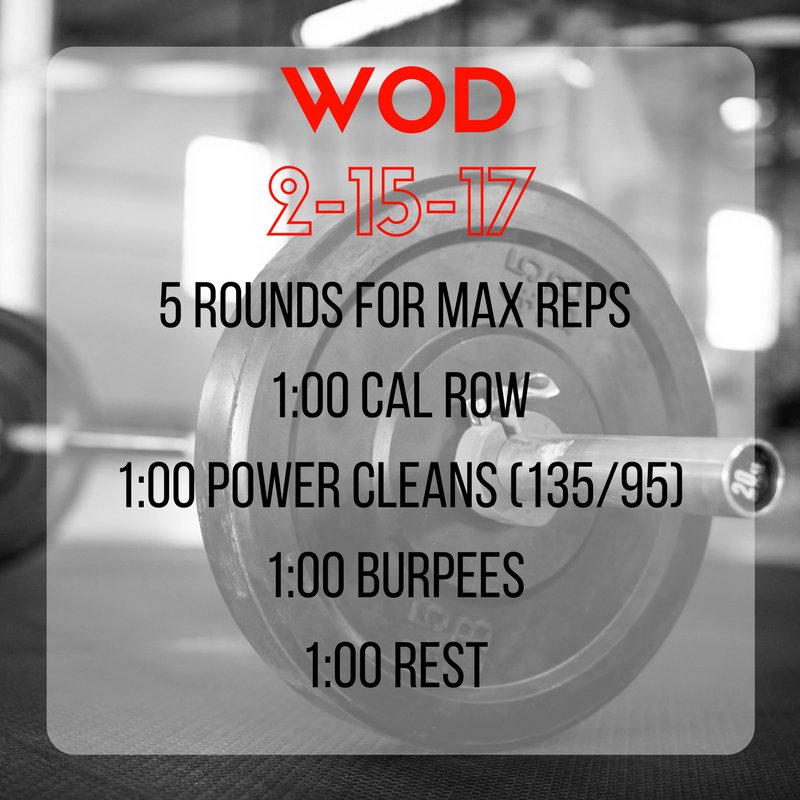 AberrantCF's tweet photo. #DailyWOD 2-15-17 #AberrantCrossFit #CrossFit #MaxReps #Fitness https://t.co/SMNcrvnnZM