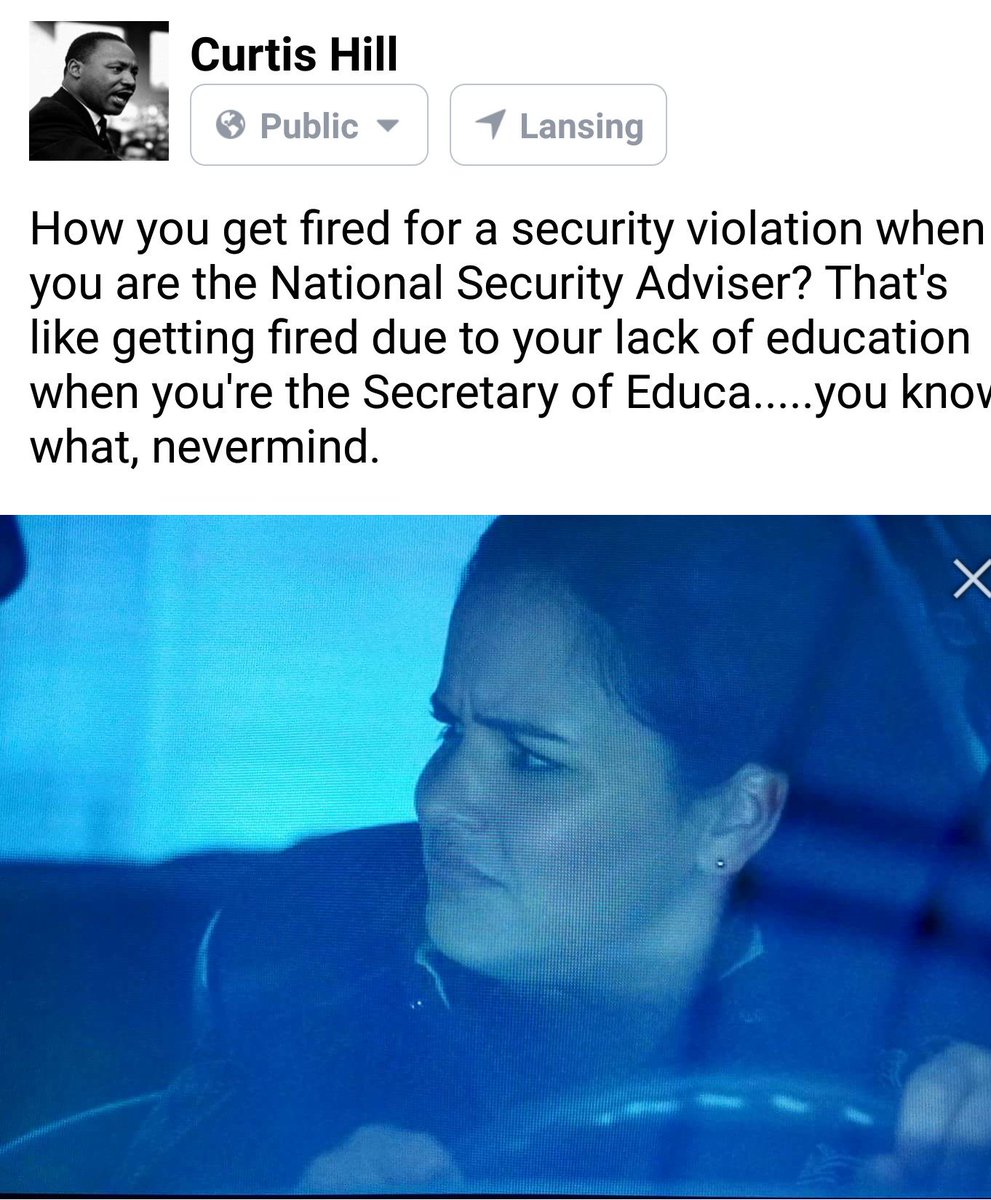 Stick_n_Stoned's tweet photo. #flynngate #NationalSecurityAdvisor #DeVosBlackOut https://t.co/N4coRnfFBD