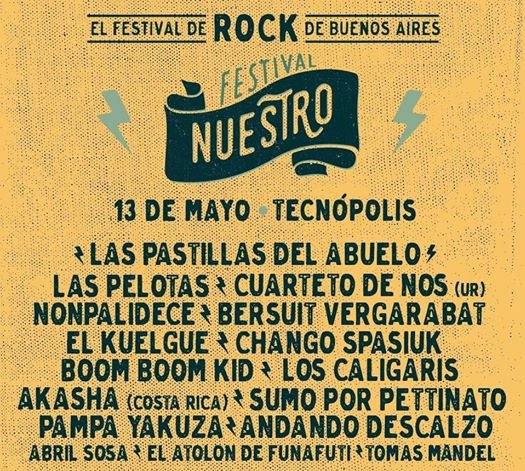 Sintesis_13's tweet photo. ¿Querés ir a @festivalnuestro? Se confirmó el line up y nosotros tenemos entradas! Seguínos, tuiteá con #InvitaSíntesis y convencenos! https://t.co/cU9wG1PjCg
