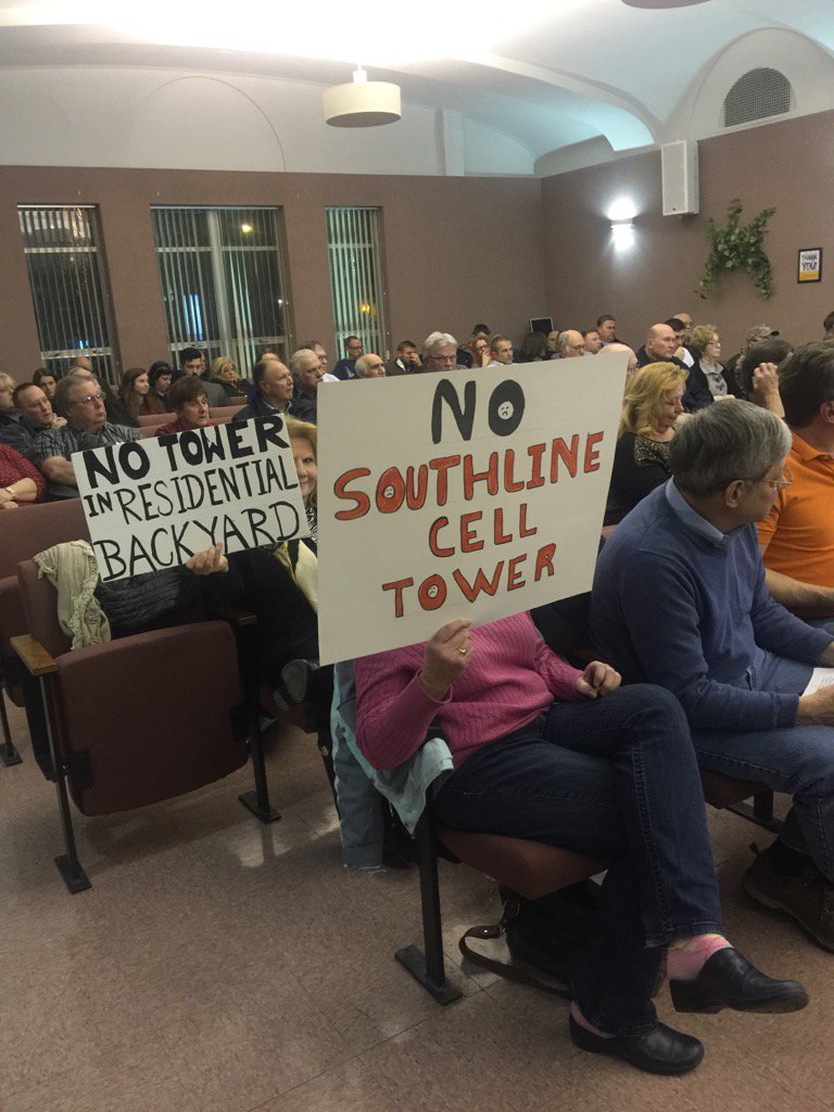 kwiatkowskiBN's tweet image. Cheektowaga residents at town board meeting oppose cell phone tower on South Line Little League property. #NoTower