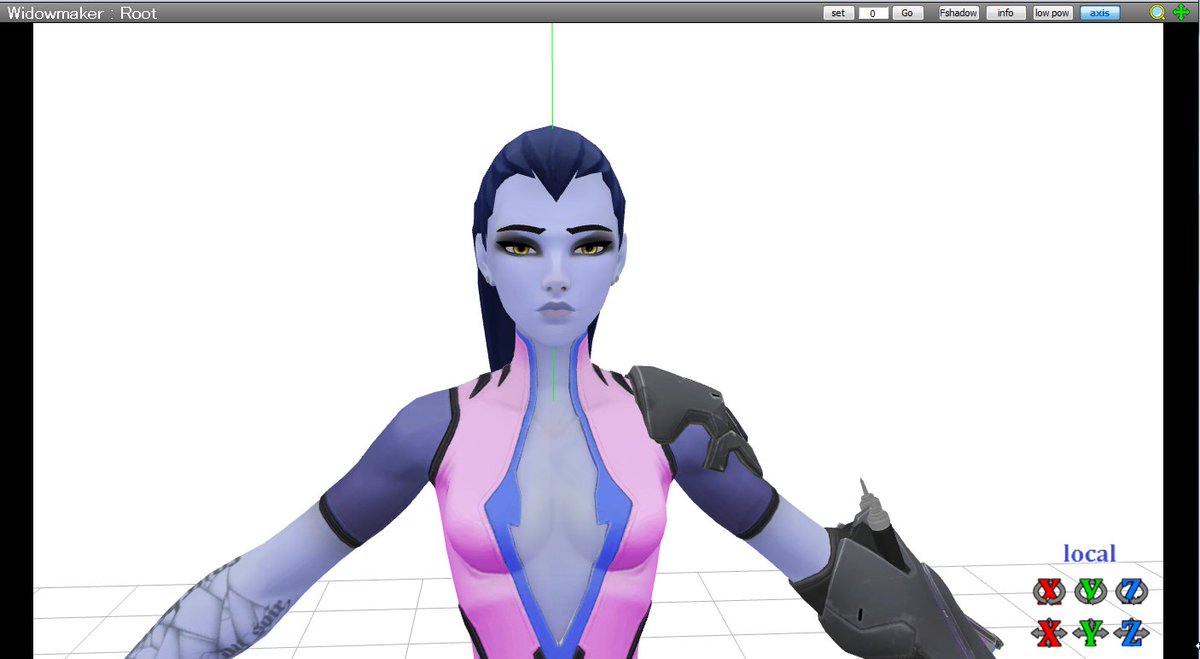 widowmaker_txt's tweet photo. hey guys i removed widow's visor completely from that model with blender and pmx editor and figured some of you might be curious... https://t.co/7Hdwd3yvXA