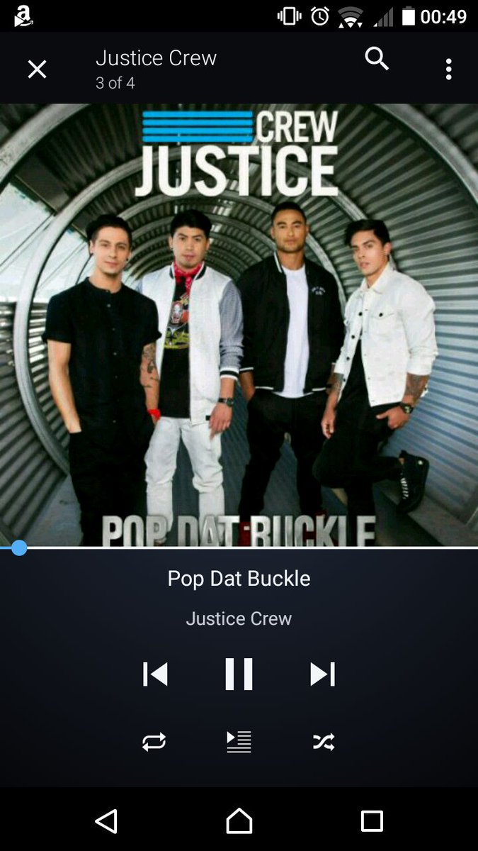 welshycollector's tweet photo. is listening to @JusticeCrew #PopDatBuckle love the song guys x https://t.co/aZdaNkJU8n