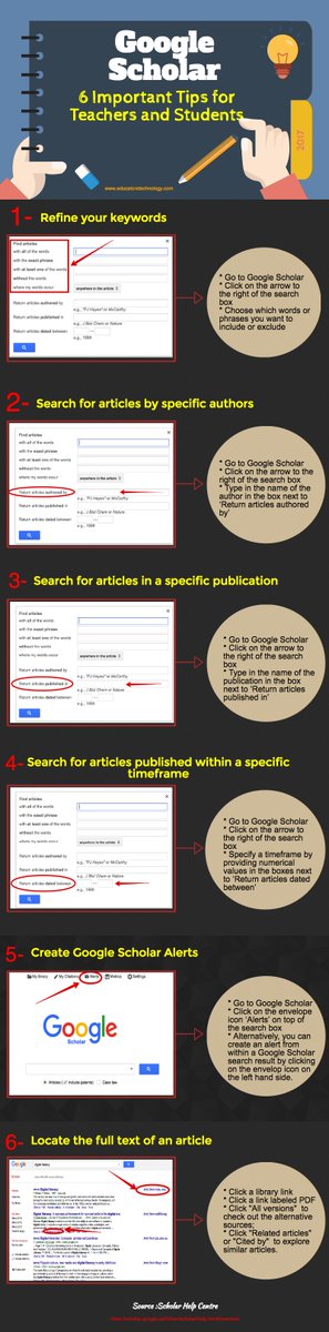 6 Basic #Google Scholar Tips Every Teacher Should Know About | educatorstechnology.com/2017/01/6-basi…