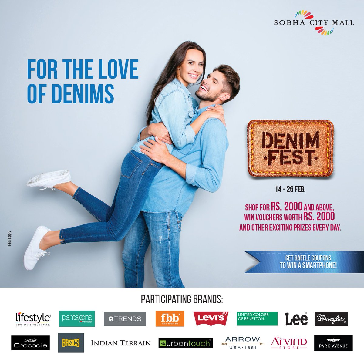 sobhacitymall's tweet photo. #DenimFest is on! Exciting offers till 26th February. https://t.co/LOzX6oXnJo
