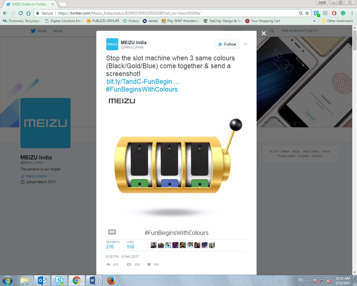 mathurity's tweet photo. @Meizu_India Got it! #FunBeginsWithColours https://t.co/d9GR1dRCzp