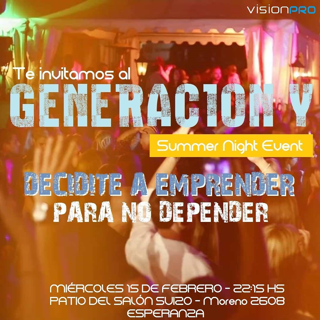 VisionProArg's tweet image. Hoy en Esperanza. 2º edición del evento #Generación_Y! #Emprender ya no es una opción, es una necesidad. Adaptarse al cambio es la clave. 🇦🇷