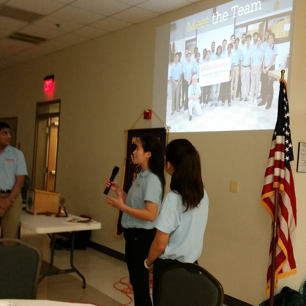 PHS_InvenTeam's tweet photo. Had a great time presenting at the Monocacy Lions Club last night! Thanks for having us over. https://t.co/rH7UoMBmiE