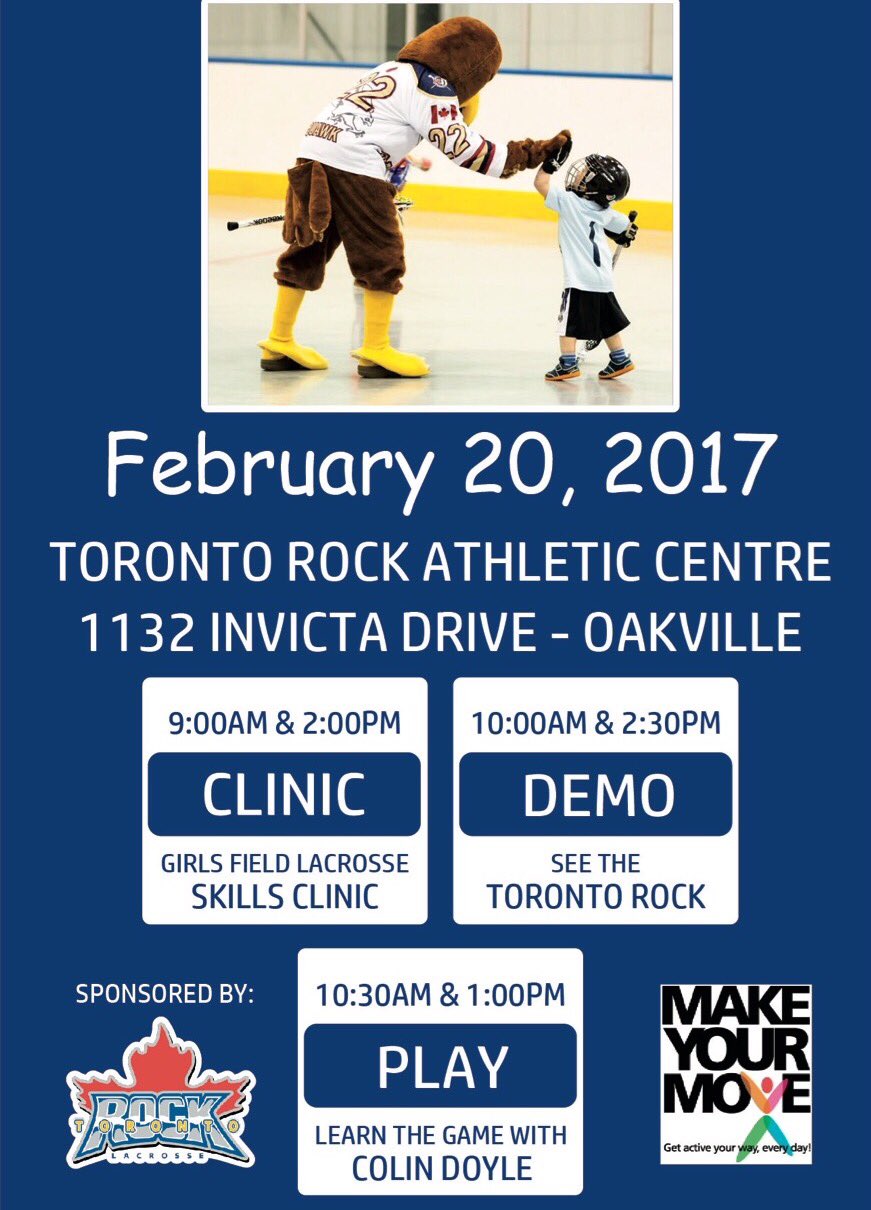 Oakville Lacrosse on Twitter "FREE CLINIC FAMILY DAY!! Make you move