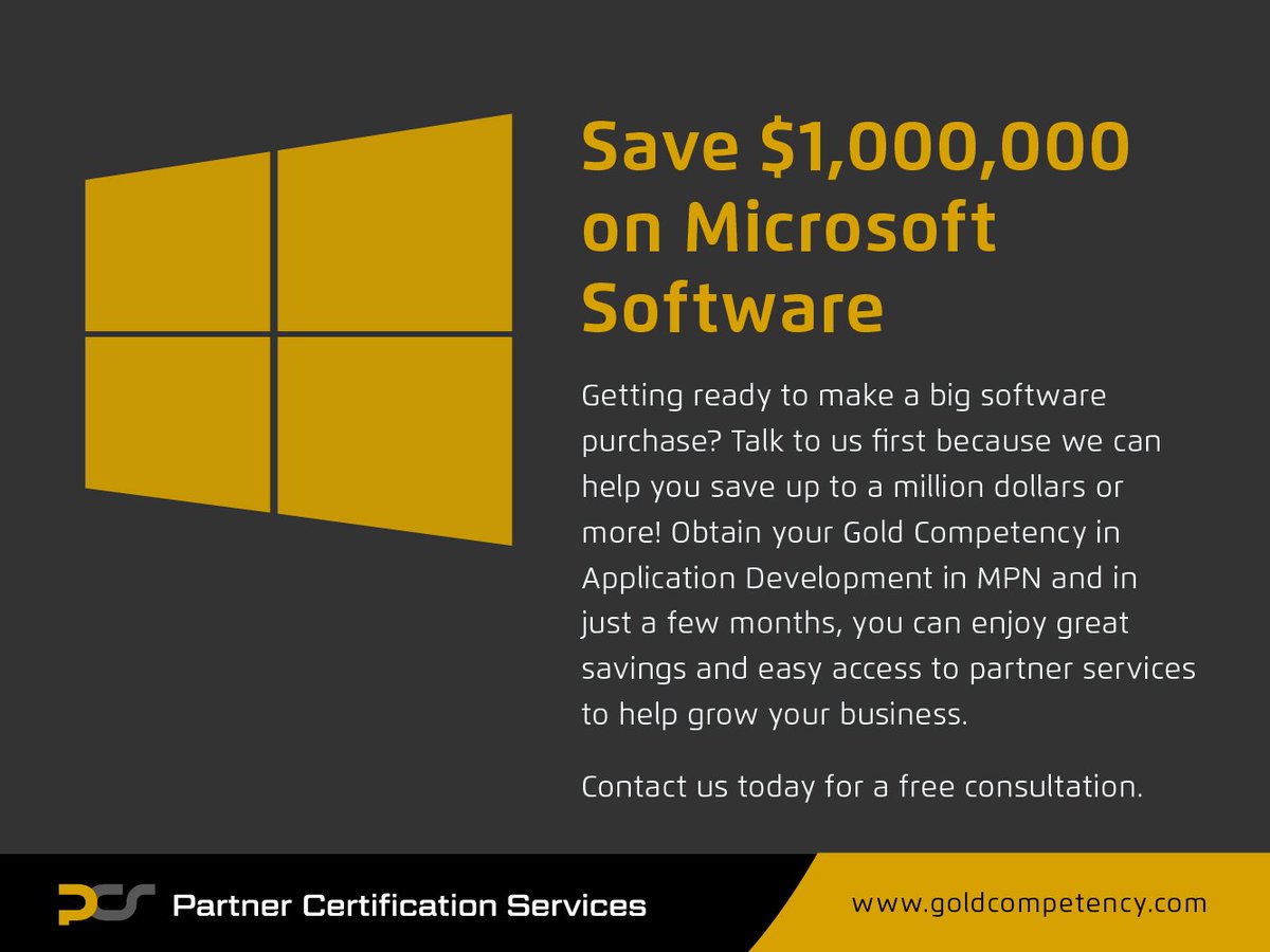 goldcompetency's tweet photo. #SoftwareDevelopment #businesses can save on #Microsoft #Software!
https://t.co/pM26PoPlWm
#applicationdevelopment
#smb #mpn #certification https://t.co/MbWlh9TvTT