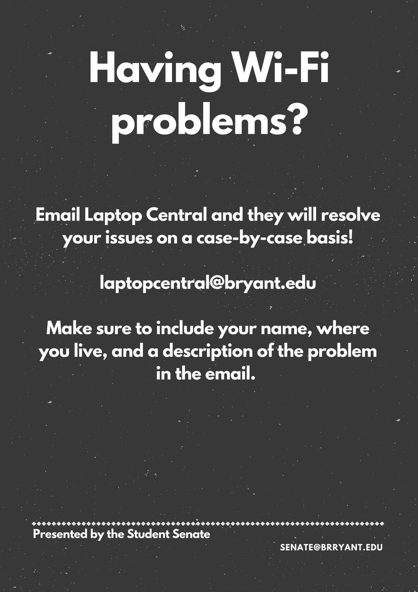 WiFi problems? See below! <a href="/Bryant_Laptop/">Laptop Central</a>