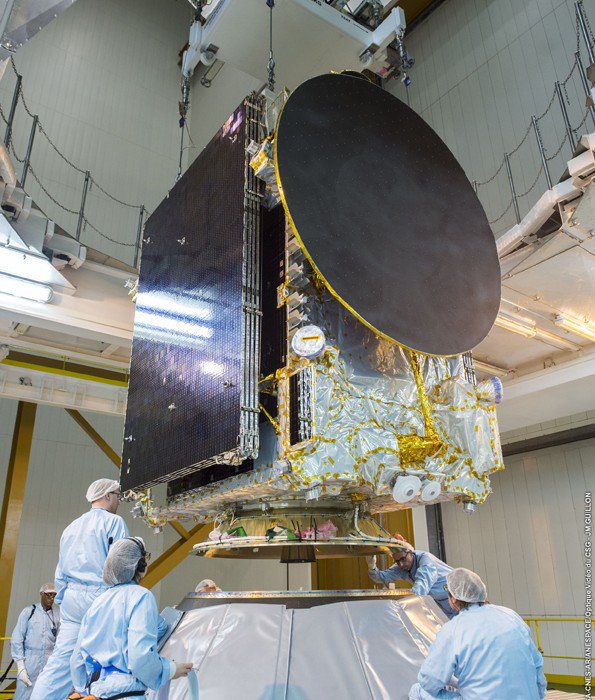 kemkomdigi's tweet image. 8. Nah ini penampakan Satelit Telkom3S kebanggaan Indonesia dari @TelkomIndonesia. #JelajahAngkasaTelkom3S