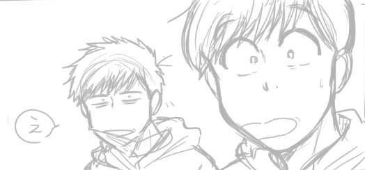 いちまのこういう顔描くのが楽しい… 