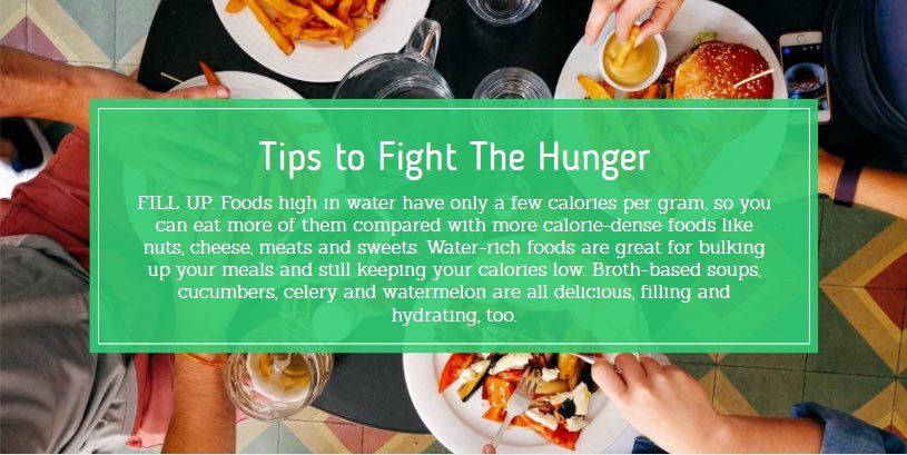 Here are some tips to fight the hunger! #OptimiseNutrition