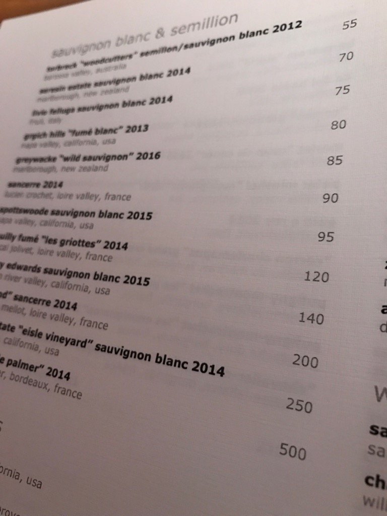 eatinglasvegas's tweet photo. Only Vegas hotels have the chutzpah to charge 95 bucks for a sauv blanc. #finewinetimes #bendthemover https://t.co/UJeLLYm6CC