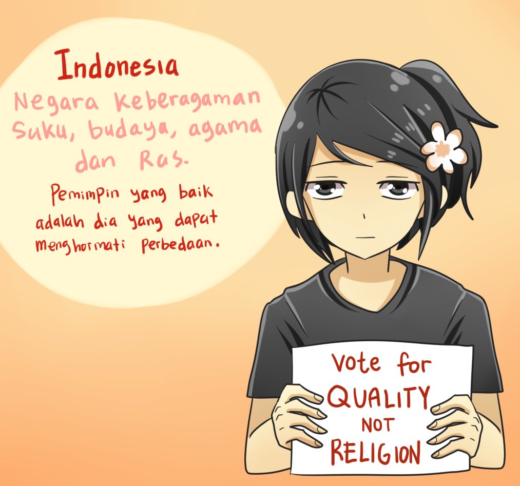 I respect whoever you choose, but please keep religion out of this. Thank you. Have fun voting! #PilkadaSerentak2017