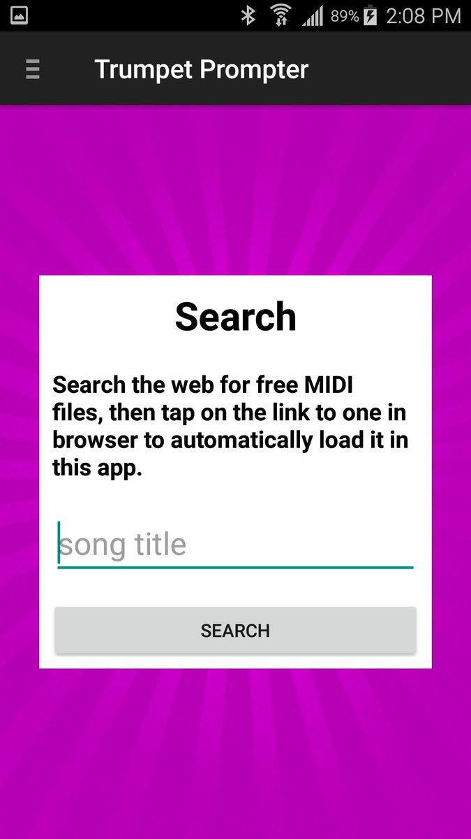 NotePrompterApp's tweet image. The Android version of our TRUMPET PROMPTER app is now available! play.google.com/store/apps/det…