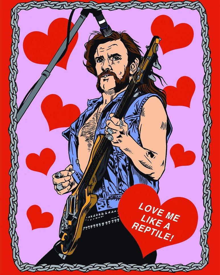 Happy #valentinesday #lemmyforever 💔💔 #rocknroll #lovemelikeareptile