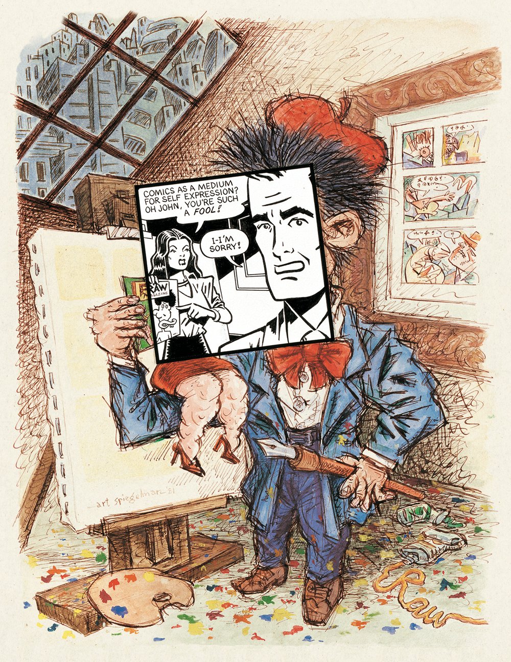 Happy Birthday to Art Spiegelman - Cover art for Print magazine - May/June 1981 