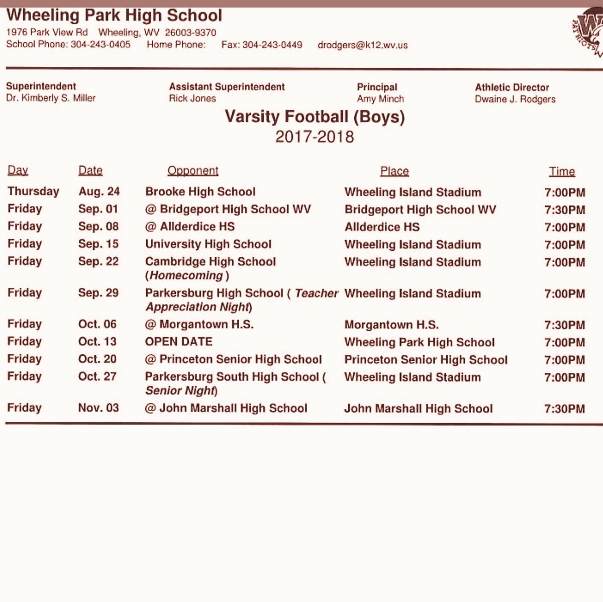 2017 Schedule!! TWBAI!!