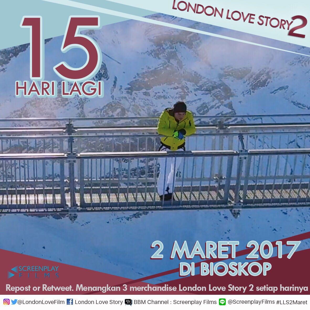 londonlovefilm's tweet photo. Wow, bukan cuma London, pemandangan Swiss juga bakal tambah bikin kalian pengen cepet nonton #LLS2Maret  Sabar ya Loly's, 15 hari lagi kok! https://t.co/PxbhYTmPxj