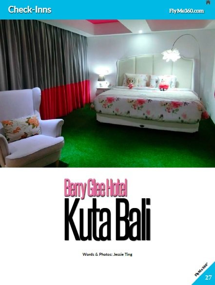 flyme360's tweet photo. Kuta welcomes its first thematic hotel in Berry Glee hotel. Read the review here! https://t.co/uxCLSEVdyc