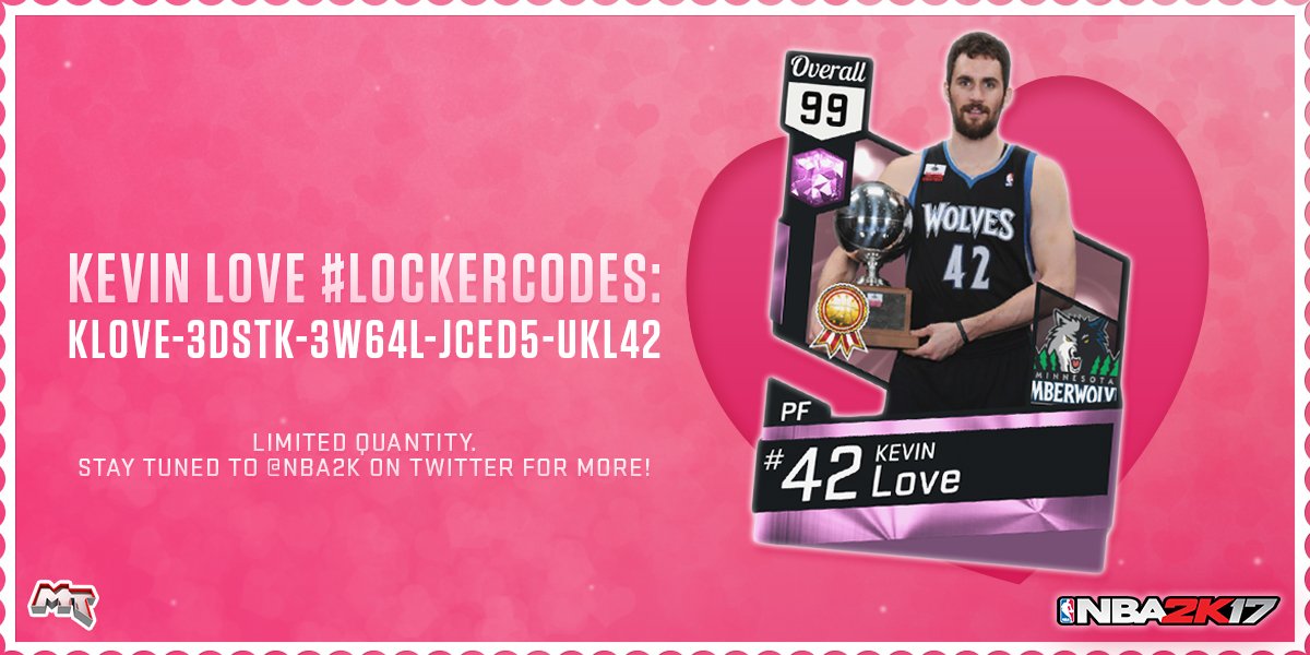 Nba 2k18 Locker Code On Twitter We Are Giving Away 2k17 Locker Codes On Valentinesday Just Retweet Visit Here Https T Co Igbofspjk2 Happyvalentinesday Love 2017 Https T Co Elbnbr6be7