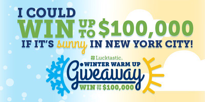 RedRob1975's tweet image. I could win up to $100,000 if it's sunny in New York City! lucktastic.com/twShareFunnel